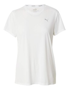 PUMA Функционална тениска 'RUN FAVORITES' светлосиво / бяло