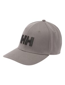 HELLY HANSEN Спортна шапка 'BRAND' сиво / антрацитно черно