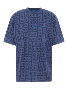 HUGO Тениска 'Nidane' нейви синьо / аквамарин / тъмносиньо