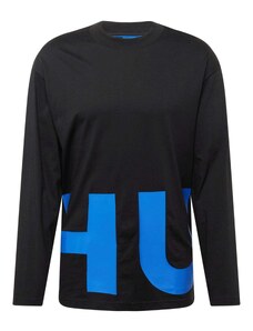 HUGO Тениска 'Nallison' синьо / черно
