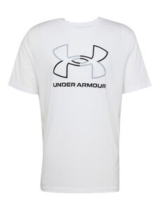 UNDER ARMOUR Функционална тениска 'Foundation' сиво / черно / бяло