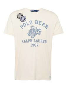 Polo Ralph Lauren Тениска нейви синьо / светлосиньо / черно / мръсно бяло