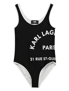 Karl Lagerfeld Бански костюм черно / бяло