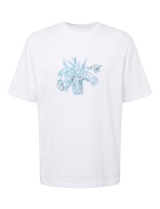TOPMAN Тениска светлосиньо / бяло