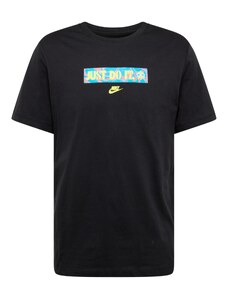 Nike Sportswear Тениска 'SPRING BREAK' светлосиньо / жълто / тъмнооранжево / черно