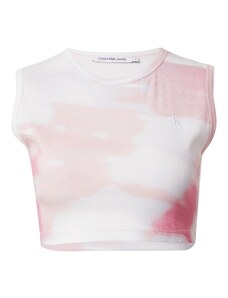 Calvin Klein Jeans Топ розово / светлорозово / бяло