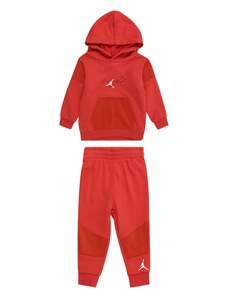 Jordan Облекло за бягане 'OFF COURT' кафяво / червено / бяло