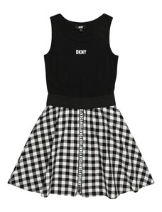 DKNY Рокля черно / мръсно бяло