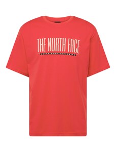 THE NORTH FACE Тениска 'EST 1966' ярко червено / черно / бяло