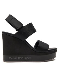 Сандали Calvin Klein Jeans Wedge Sandal Webbing In Mr YW0YW01360 Black 0GO