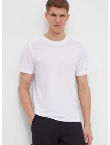 Тениска Calvin Klein Performance в бяло с изчистен дизайн