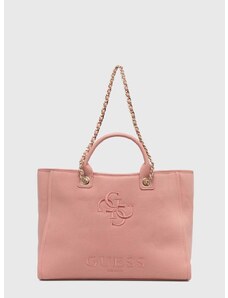 Плажна чанта Guess CANVAS в розово E4GZ16 WFCE0