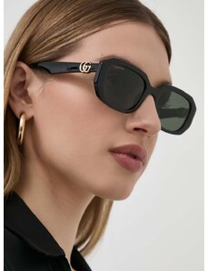 Слънчеви очила Gucci в черно