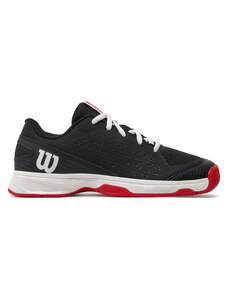 Обувки Wilson Rush Pro Jr L WRS333010 Black/Wilson Red/White