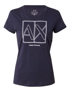 ARMANI EXCHANGE Тениска морскосиньо / бяло