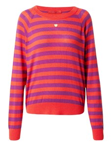 MAX&Co. Пуловер 'DOBERMAN' пастелно жълто / лилав / червено