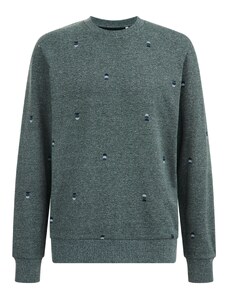 WE Fashion Пуловер морскосиньо / петрол / пастелно зелено / зелен меланж