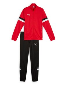 PUMA Облекло за трениране 'TeamRise' сиво / червено / черно / мръсно бяло