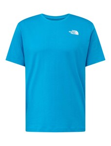 THE NORTH FACE Функционална тениска 'FOUNDATION' лазурно синьо / жълто / светлооранжево / бяло