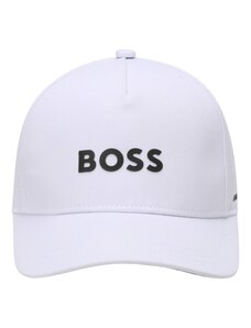 BOSS Kidswear Шапка с периферия черно / бяло