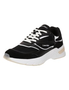 Calvin Klein Ниски маратонки черно / бяло