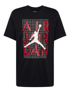 Jordan Тениска 'JM STACK' червено / черно / бяло