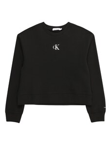 Calvin Klein Jeans Суичър черно / бяло