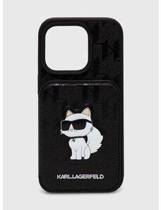 Кейс за телефон Karl Lagerfeld iPhone 15 Pro 6.1" в черно