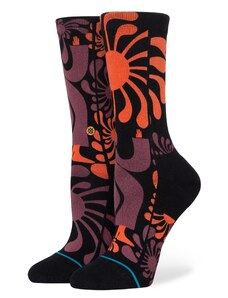 Stance Къси чорапи 'LAURYN ALVAREZ CREW' патладжан / оранжево / черно