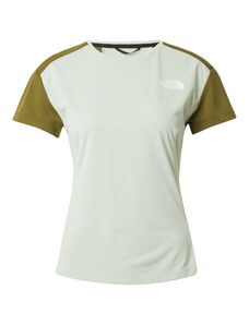 THE NORTH FACE Функционална тениска 'VALDAY' маслина / светлозелено / мръсно бяло