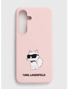 Кейс за телефон Karl Lagerfeld S24 S921 в розово