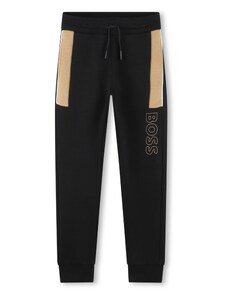 BOSS Kidswear Панталон светлокафяво / черно