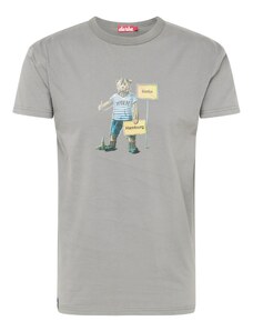 Derbe Тениска 'Bärlin Leaving' опал / циан / лимоненожълто / сиво