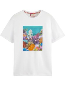 SCOTCH & SODA T-Shirt Front Artwork 175632 SC0006 white