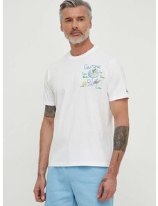 Памучна тениска MC2 Saint Barth в бяло с принт