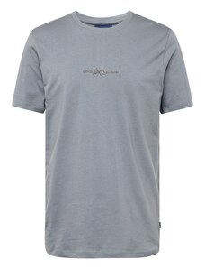 Lindbergh Тениска опушено синьо / сребърно сиво