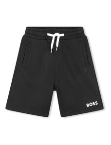 BOSS Kidswear Панталон черно / бяло