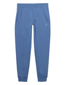 4F Спортен панталон синьо / син деним