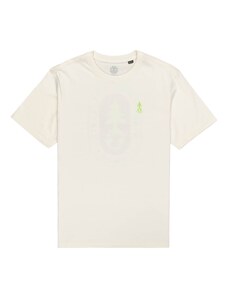 ELEMENT Тениска 'A TREE GROWS' кремаво / светлозелено / орхидея / черно