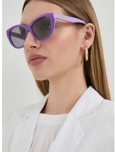 Слънчеви очила Gucci в лилаво