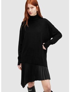 Рокля и пуловер AllSaints FLORA DRESS в черно къса разкроена WD597Z