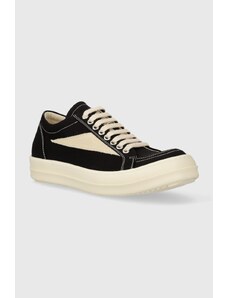 Ниски кецове Rick Owens Woven Shoes Vintage Sneaks в черно DS01D1803.CBLVS.911