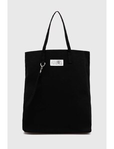 Чанта MM6 Maison Margiela Canvas Tote Bag в черно SB5WC0011