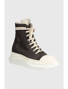 Високи кецове Rick Owens Woven Shoes Abstract Sneak в сиво DU01D1840.CBEM9.78811