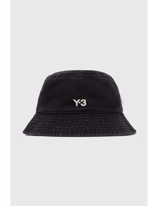 Памучна капела Y-3 Bucket Hat в черно от памук IX7000