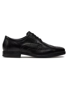 Обувки Clarks Howard Wing 261612537 Black Leather