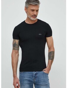 Тениска Armani Exchange (2 броя) в черно с изчистен дизайн 956005 CC282 NOS