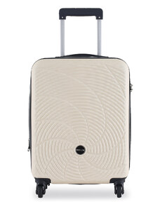 Самолетен куфар за ръчен багаж Semi Line T5747-1 Ecru