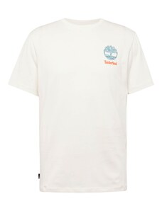 TIMBERLAND Тениска светлосиньо / оранжево / черно / бяло