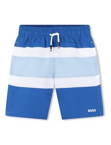 BOSS Kidswear Шорти за плуване синьо / светлосиньо / бяло